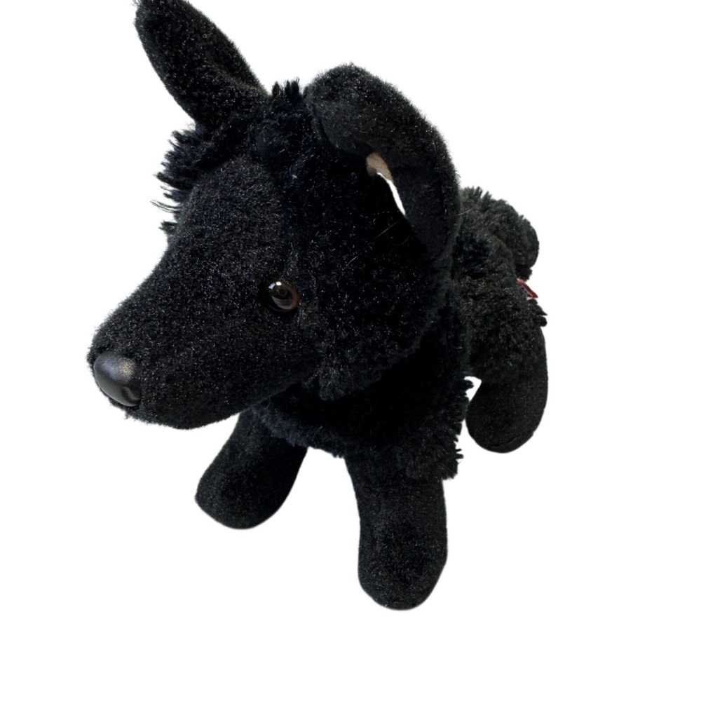 Douglas Cuddle Toys Plush Animal Black German Shepherd Dog Stuffed Toy 8 inch